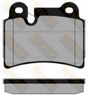 BRAKE ENGINEERING pa1807 -  Комплект тормозных колодок, дисковый тормоз